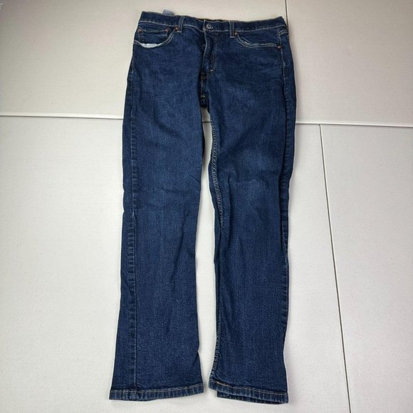 Levi's 514 Mens Jeans Size 36x32 Regular Straight Mid Rise Actual Size (34x32) - Picture 1 of 11